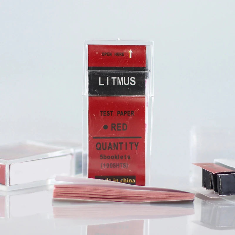 100-Pack Red & Blue Litmus pH Test Strips – Water, Soil & Lab pH Test Strips Axl
