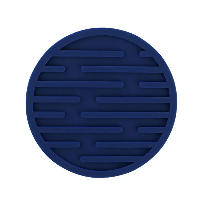 Round Silicone Coasters – Heat-Resistant Non-Slip Cup Mats Silicone Coasters Axl Navy onesize
