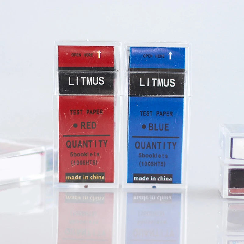 100-Pack Red & Blue Litmus pH Test Strips – Water, Soil & Lab pH Test Strips Axl