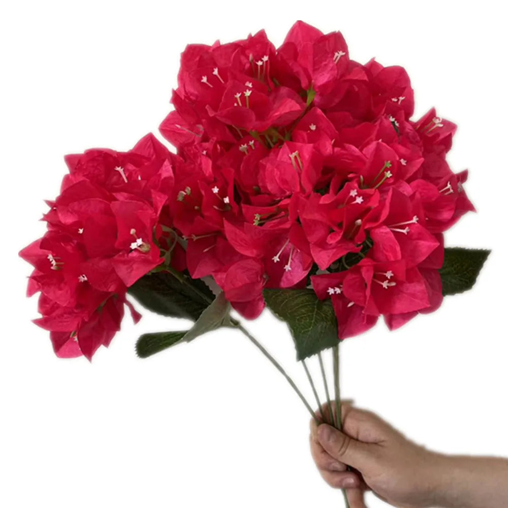 Artificial Silk Bougainvillea Bouquet 5-Fork 47cm | Faux Floral Artificial Flower Bouquet Axl