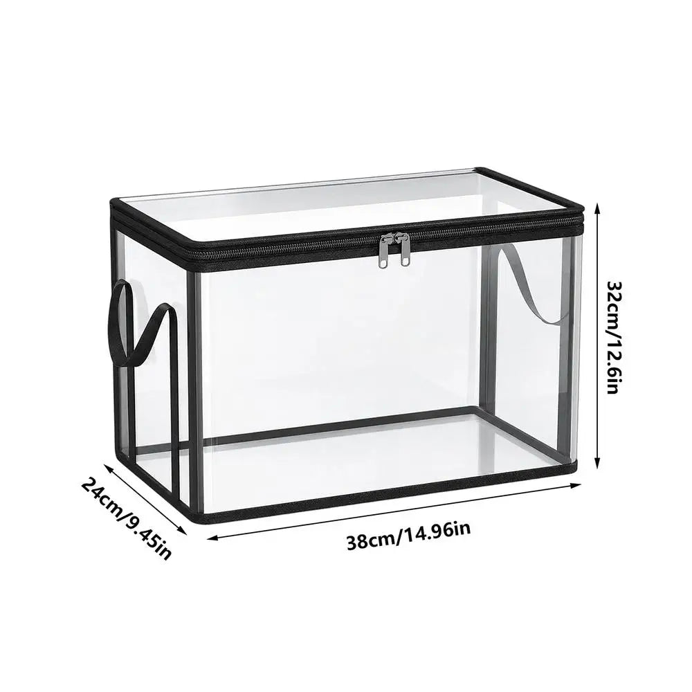 Clear Waterproof Storage Boxes with Lids & Handles | Organizer Storage Organizer Box Axl L