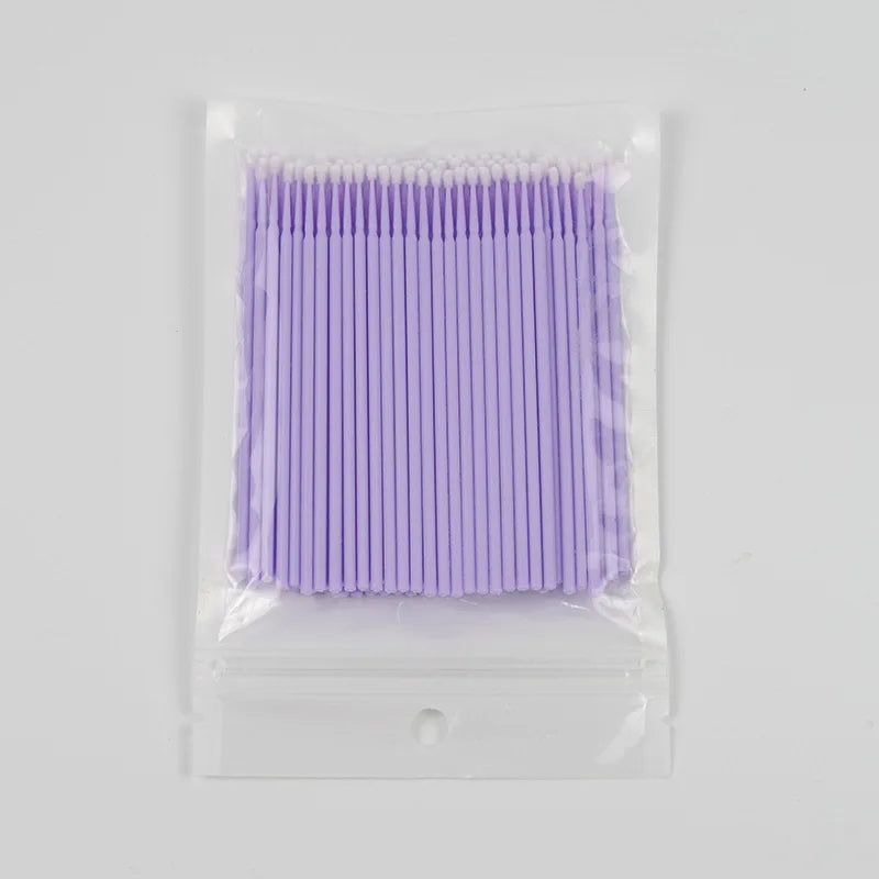 100 Pcs Micro Applicator Brushes – Car Touch Up Paint Sticks Micro Applicator Brushes Axl Purple