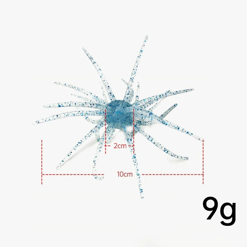 Floating Sea Urchin Soft Lure 11cm 9g – Bionic Spiky Ball Bait Soft Fishing Lure Axl Blue-1pcs M
