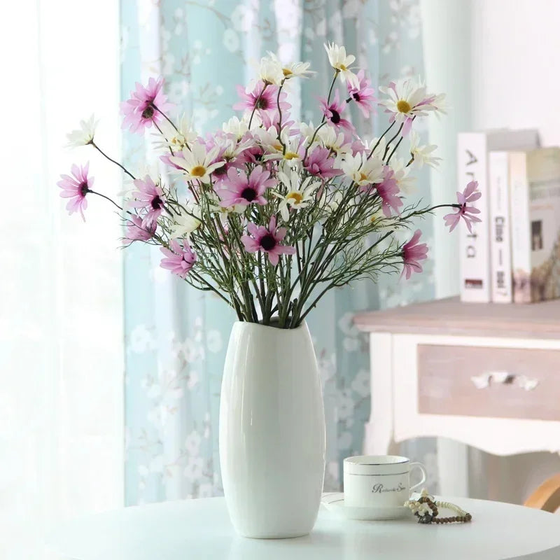 5-Head Artificial Daisy Bouquet – Colorful Fake Flowers Decor Artificial Flower Bouquet Axl