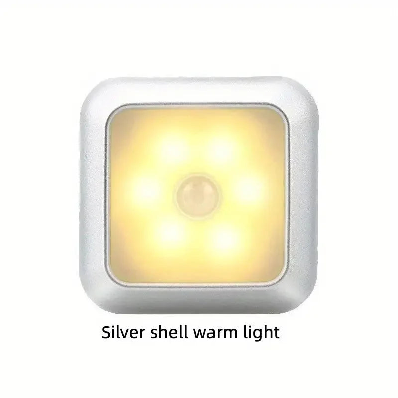 Battery Powered LED Motion Sensor Night Light | Wireless Wall Lamp Motion Sensor Night Light Axl Warm White -1PC