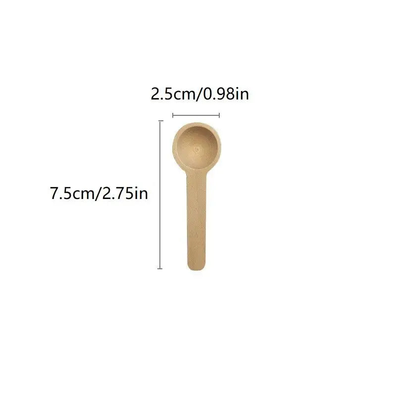 Mini Wooden Spoon Set 10 Pcs – Salt, Spice & Coffee Scoop Wooden Kitchen Spoons Axl 10PCS