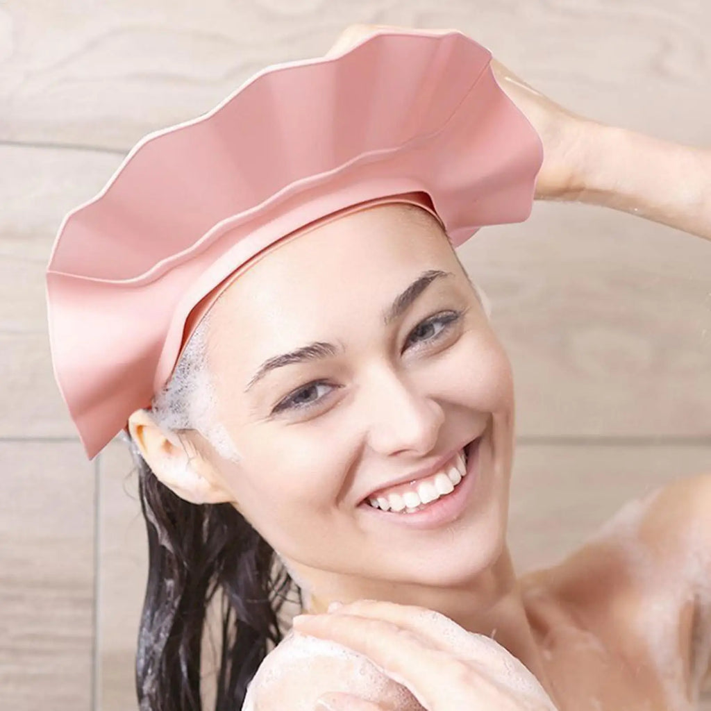 Kids & Adult Adjustable Shower Visor – Splash-Proof Hat Shower Visor Cap Axl