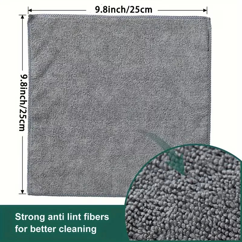 50-Pack Microfiber Cleaning Cloths – Lint-Free Reusable Towels Microfiber Cleaning Cloths Axl