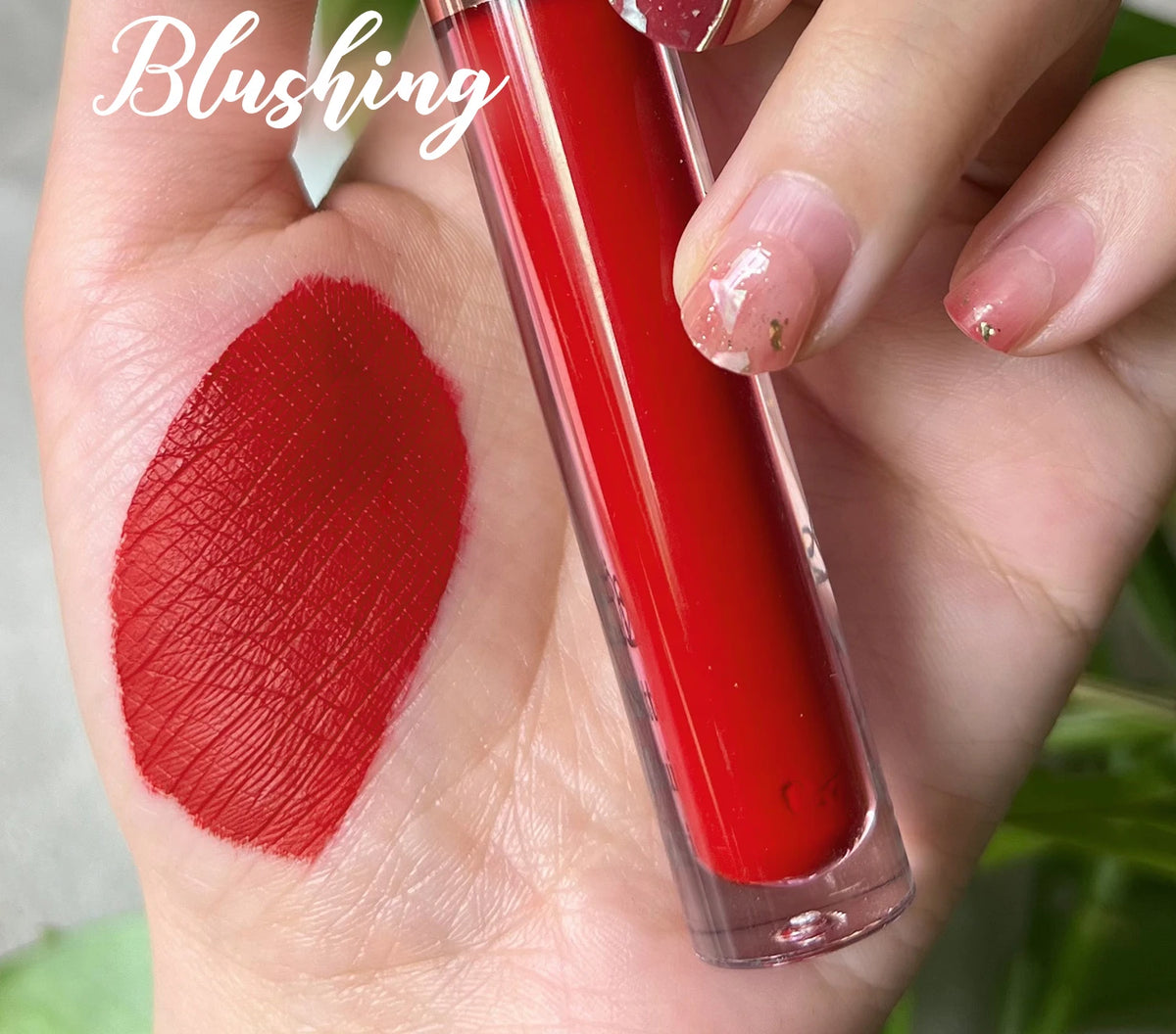 Vegan Matte Liquid Lipstick Gold Wand | Private Label Wholesale Liquid Lip Gloss Axl Blushing 1pcs NO LOGO