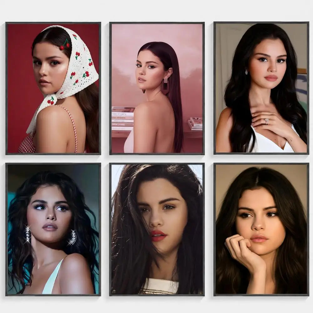Selena Gomez HD Wall Poster – Modern Music Art Home Decor Wall Art Poster Axl