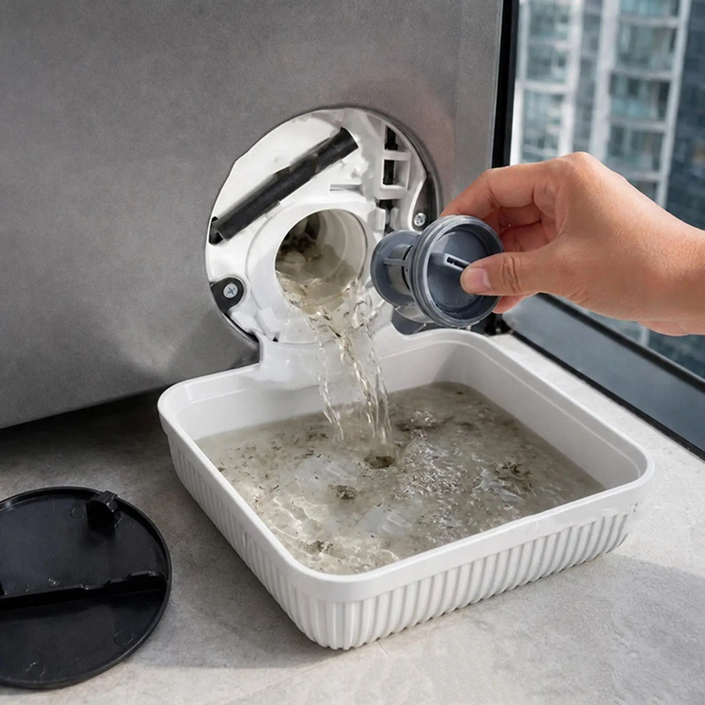 Front Load Washer Filter Drain Tray – Universal ABS Drip Catcher Washer Drain Tray Axl