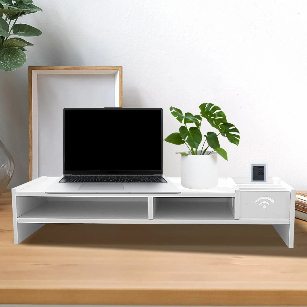 3-Tier Monitor Riser & Desk Organizer Shelf | Home Office Desk Organizer Shelf Axl