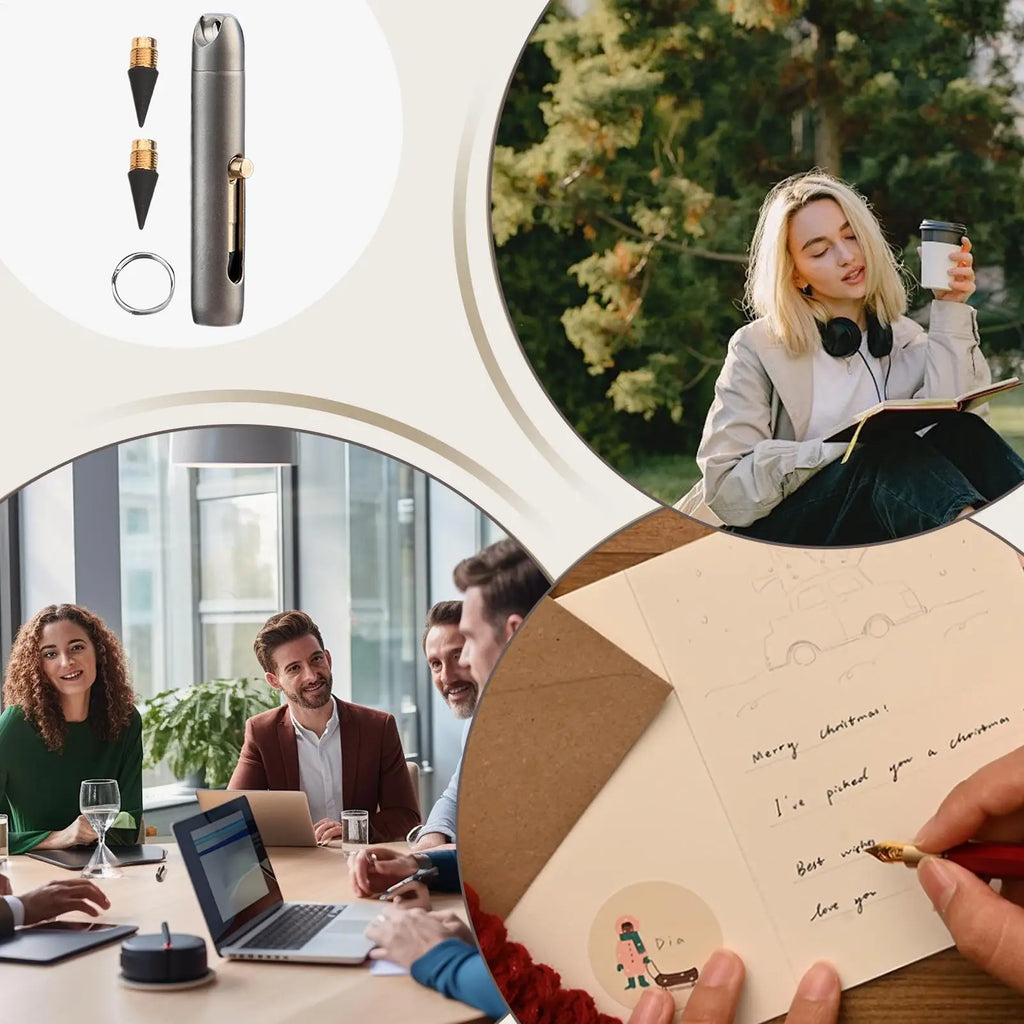 Titanium Alloy Inkless Infinity Pencil | Portable Forever Pen Inkless Infinity Pencil Axl