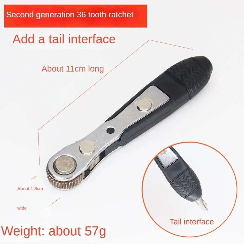 Mini 36-Tooth Ratchet Right Angle Screwdriver for Tight Spaces Ratchet Screwdriver Axl 01