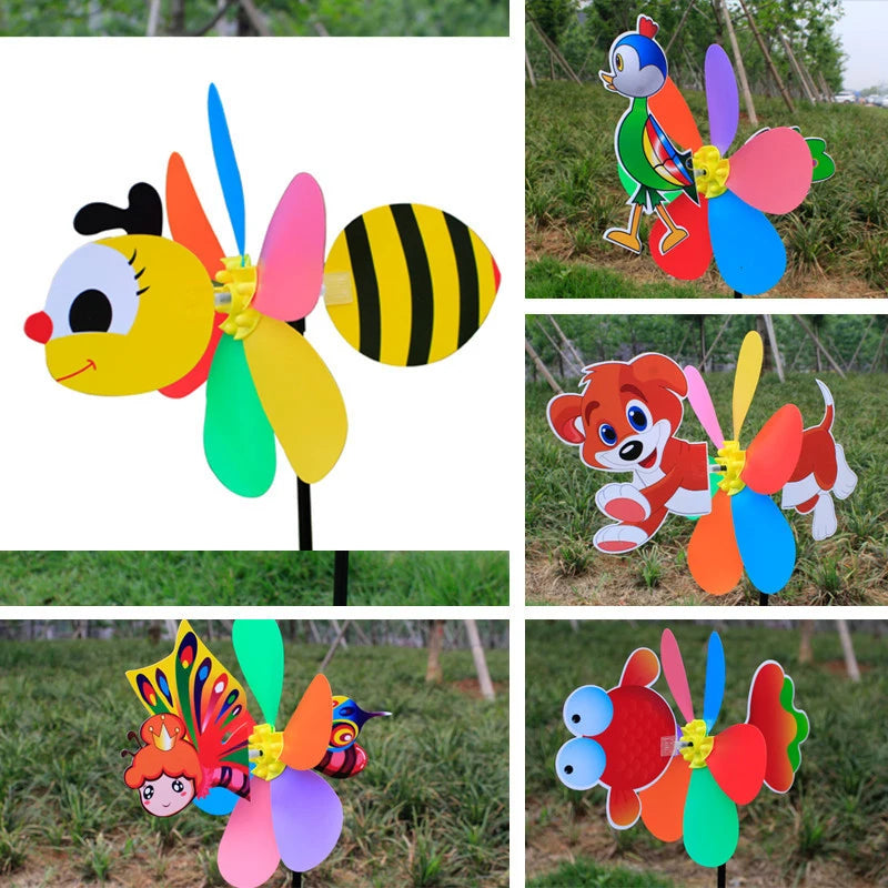 3D Animal Cartoon Windmill Toy – Kids DIY Decoration Set Kids Windmill Toy Axl