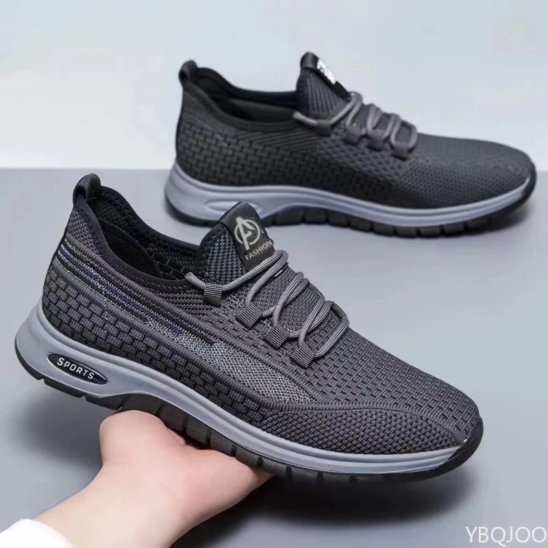 YBQJOO Men's Breathable Mesh Sneakers – Lightweight Loafers Men's Casual Sneakers Axl