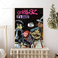 Gorillaz Band Poster – Self-Adhesive Waterproof Wall Art Sticker Wall Art Poster Axl z4 21x30cm No Frame