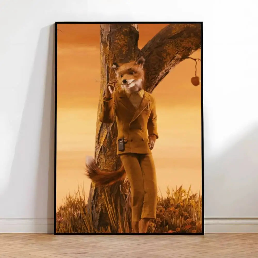 Fantastic Mr. Fox Poster – Self-Adhesive Waterproof Wall Art Wall Art Poster Axl z7 21X30cmNoframe