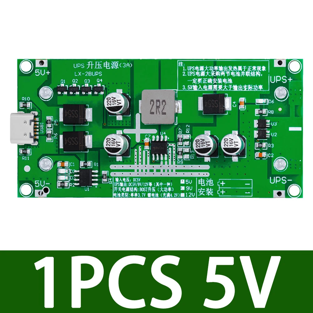 Type-C 15W 18650 Lithium Battery Charger Module DC-DC Boost UPS Battery Charger Module Axl 5V