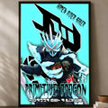 Cartoon Saber HD PVC Wall Art Poster – Self-Stick Waterproof Wall Art Poster Axl White16 60X90cmNoframe