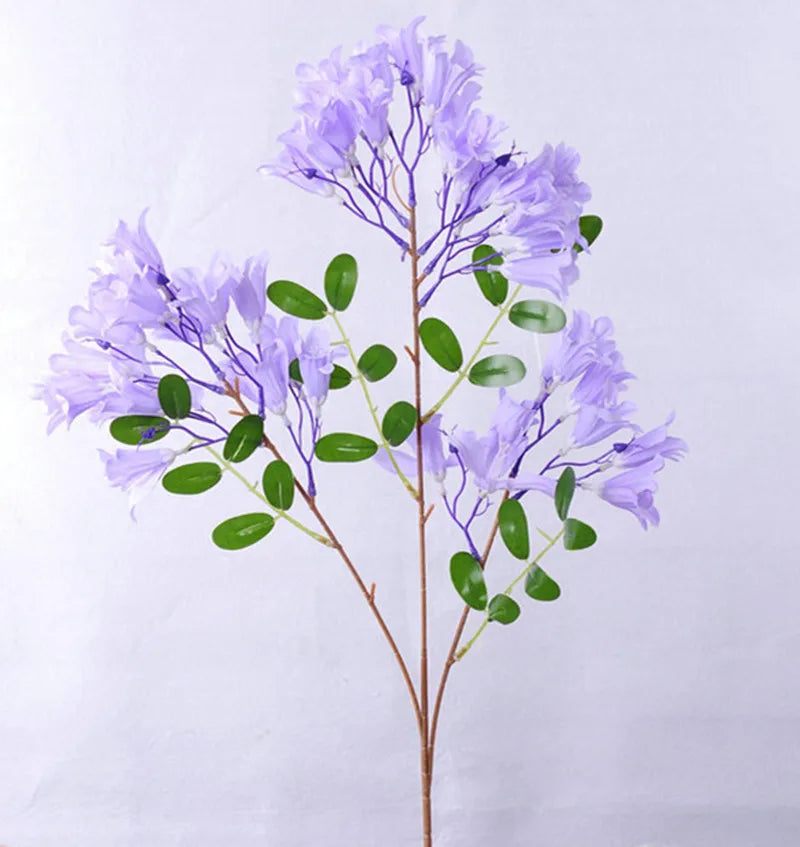 Silk Jacaranda Artificial Flower Branch – Syringa Stem 65cm Artificial Flower Stem Axl light purple