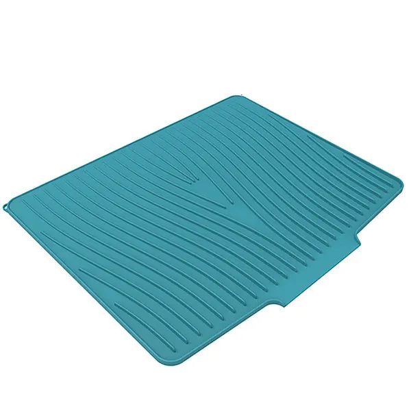 Extra Large Silicone Dish Drying Mat – Non-Slip Kitchen Pad Dish Drying Mat Axl Green 60 x 48 cm