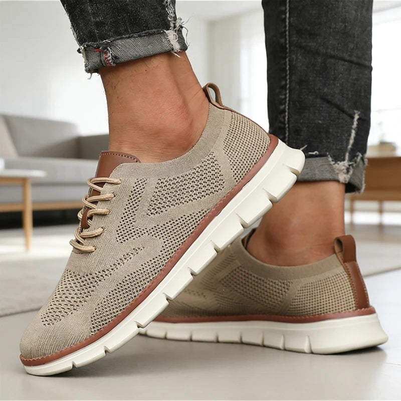 ZULIWAGN Men's Lightweight Breathable Knit Mesh Sneakers Men's Casual Sneakers Axl
