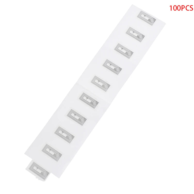 NFC NTAG213 Sticker Tags 13.56MHz RFID Wet Inlay 10/100 Pack NFC RFID Sticker Tags Axl 100PCS