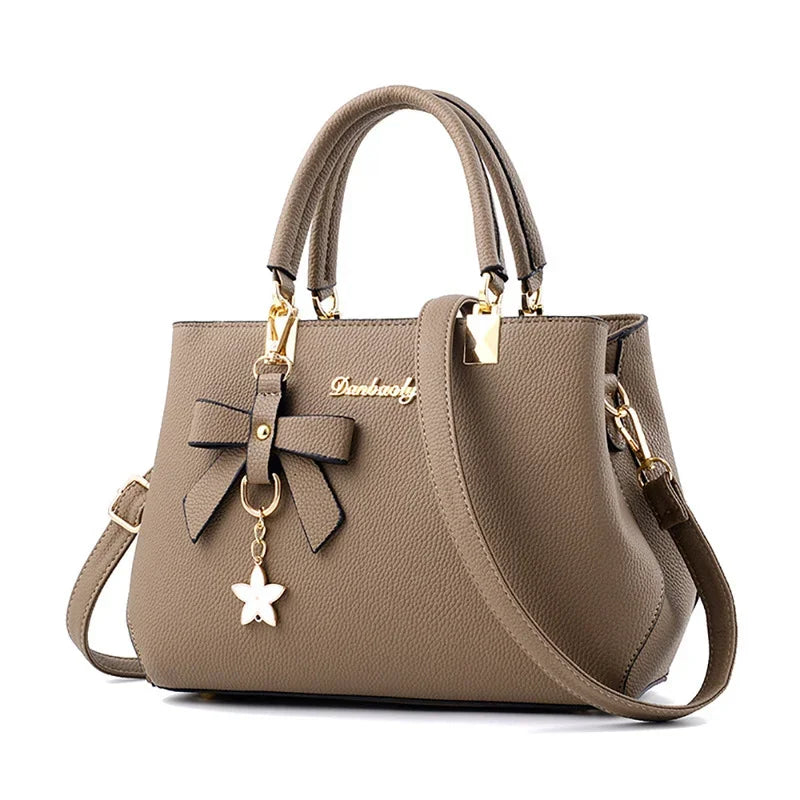 Women's Floral Bowknot Crossbody Shoulder Bag – 6 Colors PU Crossbody Shoulder Bag Axl Khaki