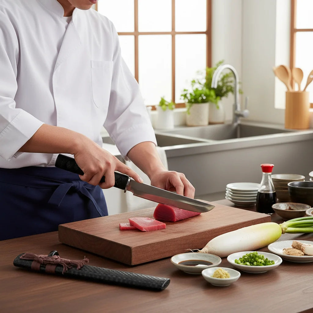 High-Carbon Steel Butcher's Meat Cutting Knife – 21.5cm Butcher's Knife Axl