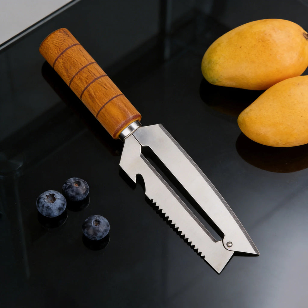 Sugarcane Peeler & Fruit Knife – Sharp Stainless Steel Tool Fruit Peeler Knife Axl