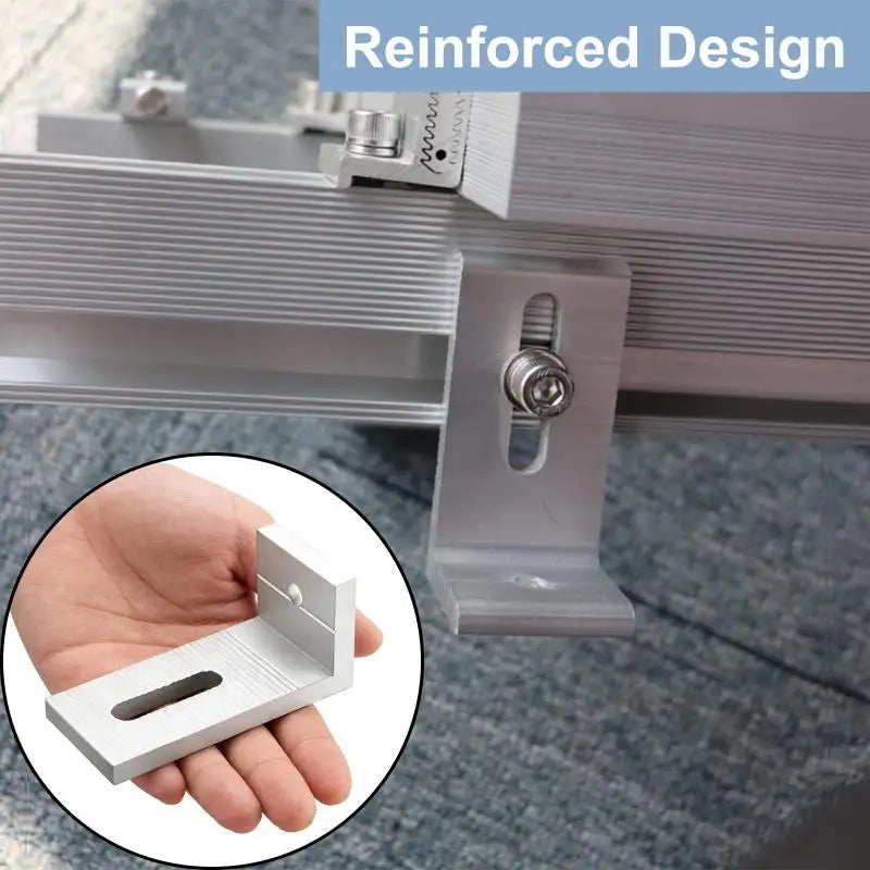 L-Foot Aluminum Solar Panel Mounting Bracket | Rail Support Solar Mounting Bracket Axl