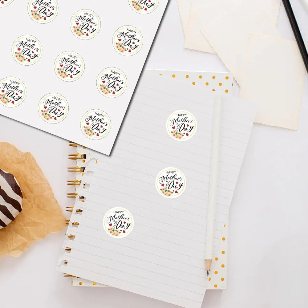 128PCS Waterproof Round Dot Kawaii Cartoon Stickers – 8 Sheets Craft Stickers Axl