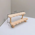 3-Tier Wooden Display Riser Stand – Desktop Organizer Shelf Display Riser Stand Axl 2 layer As whown