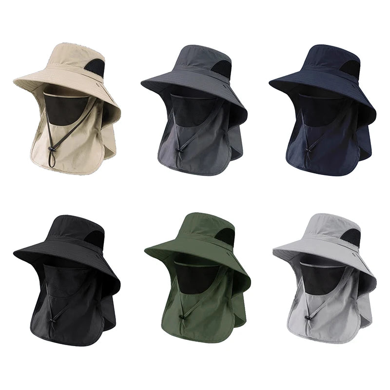 UV Sun Hat with Neck Flap – Outdoor Fishing Bucket Cap Outdoor Sun Hat Axl