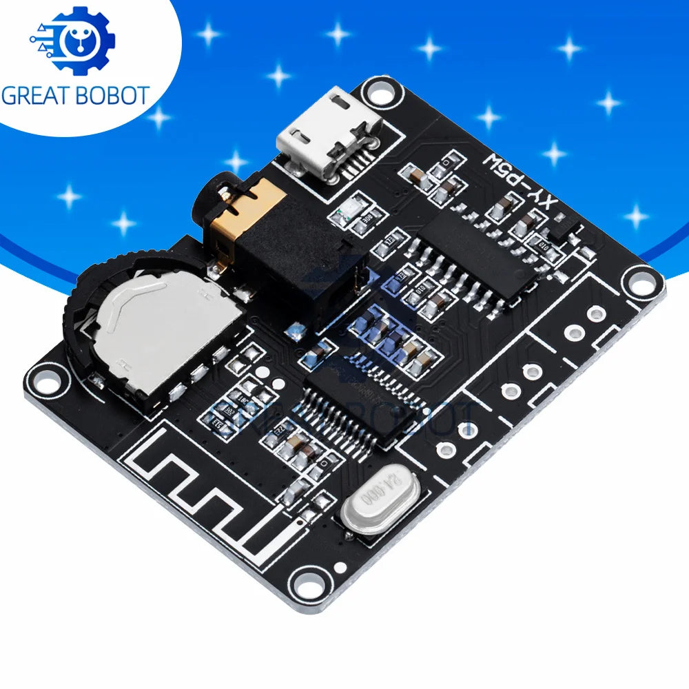 PAM8406 Bluetooth 5.0 Stereo Amplifier Module 5W+5W Arduino DIY Audio Amplifier Module Axl Default Title