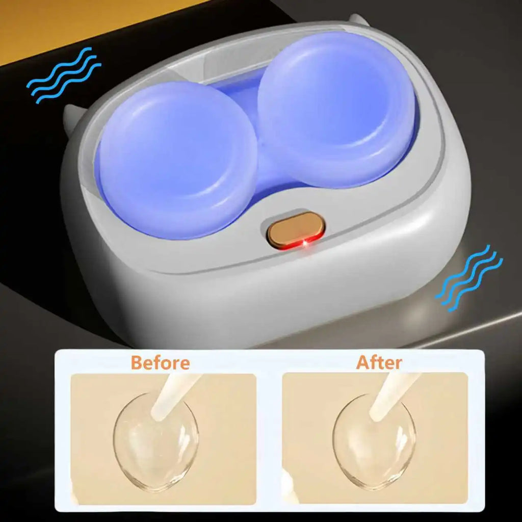 Electric Contact Lens Cleaner – Portable Self-Cleaning Case Contact Lens Cleaner Axl