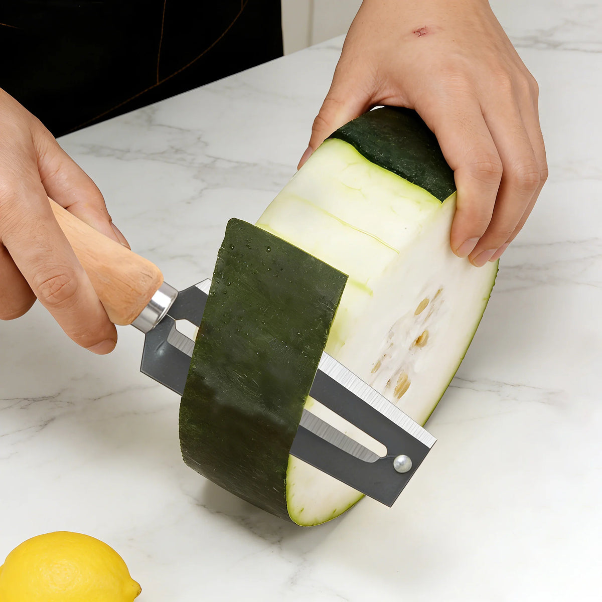 Sugarcane Peeler Knife – Stainless Steel Fruit & Veg Tool Fruit Peeler Knife Axl
