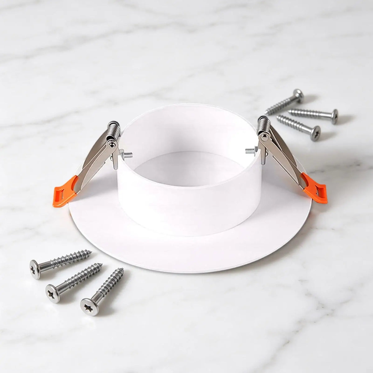 Round Hole Cover Plate for Ceiling & Wall – Snap-In Cap Hole Cover Plate Axl