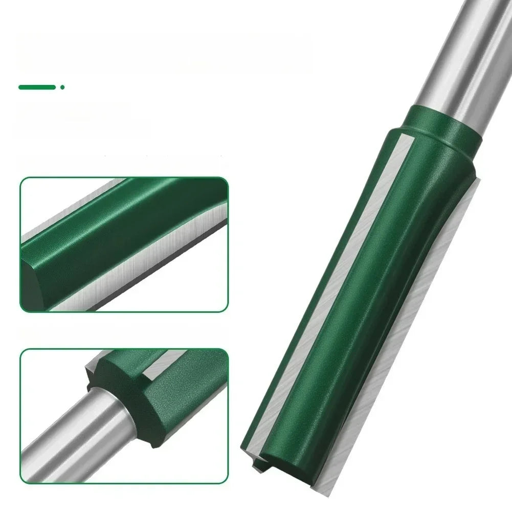 3-Flute 1/4" Straight Router Bit Set – Wood & MDF Milling Cutter Router Bit Set Axl