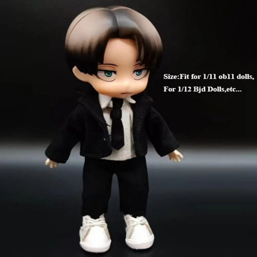 OB11 BJD 1/12 Doll Clothes – Shirt, Vest, Pants, Socks Set Doll Clothing Set Axl