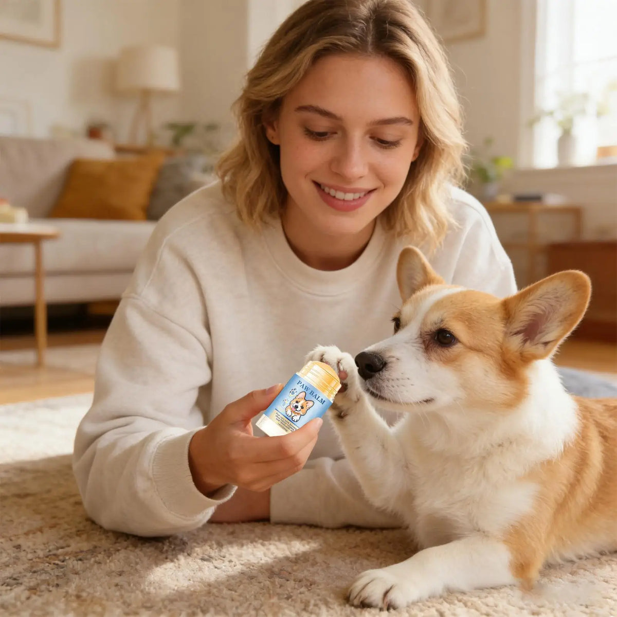 Natural Wax Dog Paw Balm 40g – Moisturizing Paw Butter Pet Paw Balm Axl
