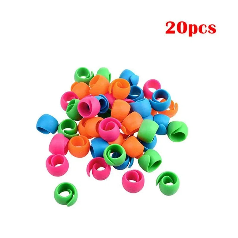 20-Pack Silicone Thread Spool Huggers & Bobbin Clamp Holders Sewing Accessories Axl 20pcs