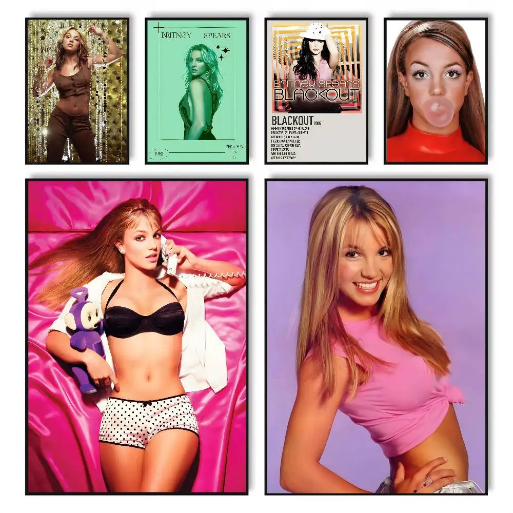 Britney Spears HD Wall Poster – Self-Adhesive & Waterproof Wall Art Poster Axl
