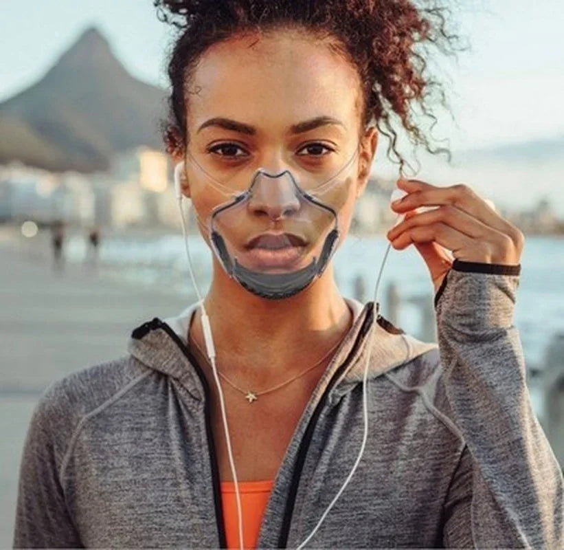 Transparent Face Shield Mask – Anti-Fog Dustproof Mouth Cover Face Shield Mask Axl