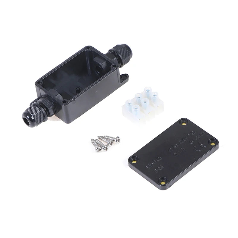 IP66 Waterproof Cable Junction Box – 2-Way Terminal 450V Waterproof Junction Box Axl 2Pcs