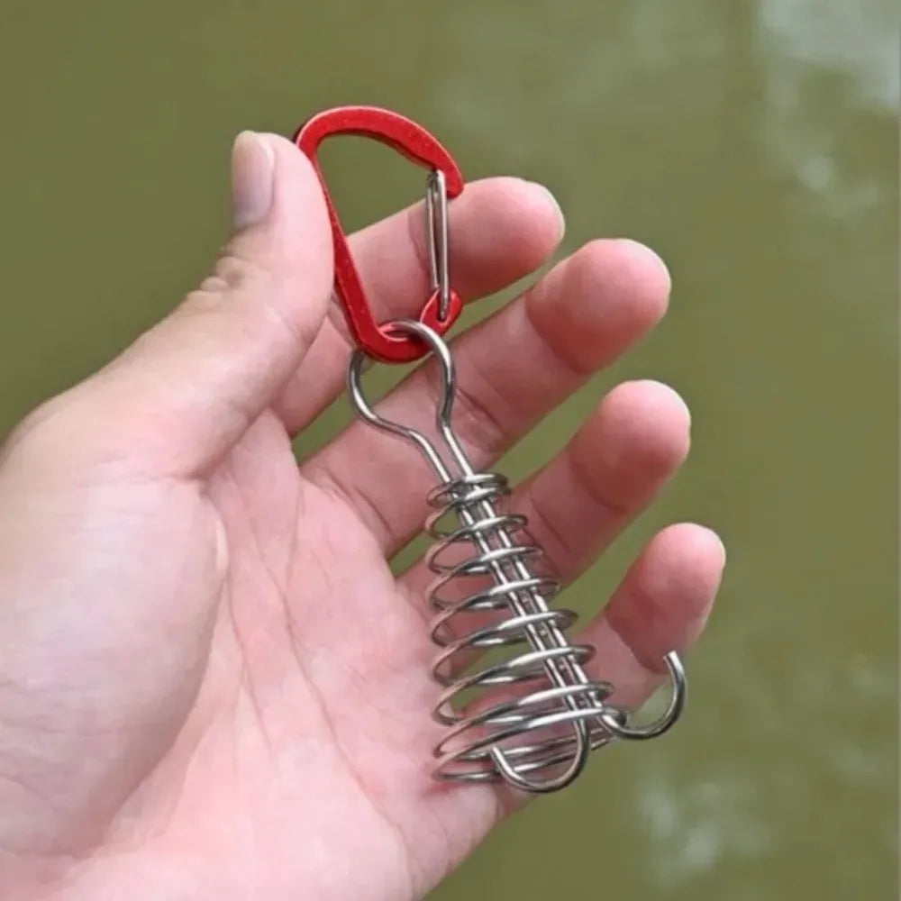 Stainless Steel Tent Wind Rope Buckle Hook Set – 4/6 Pack Tent Rope Hook Axl