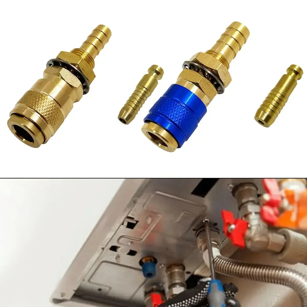 TIG Welding Gas & Water Quick Connector Brass Fittings 6-Pack Welding Quick Connector Axl