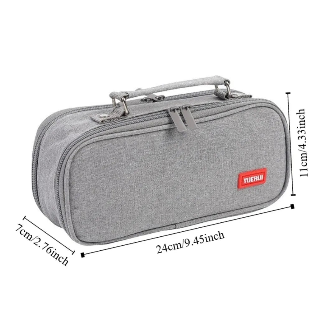 Canvas Pencil Case – 5-Layer Large Capacity Stationery Bag Canvas Pencil Case Axl