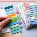 5000 Morandi Color Index Tabs – Transparent PET Sticky Notes Index Tab Sticky Notes Axl Translucent-25packs